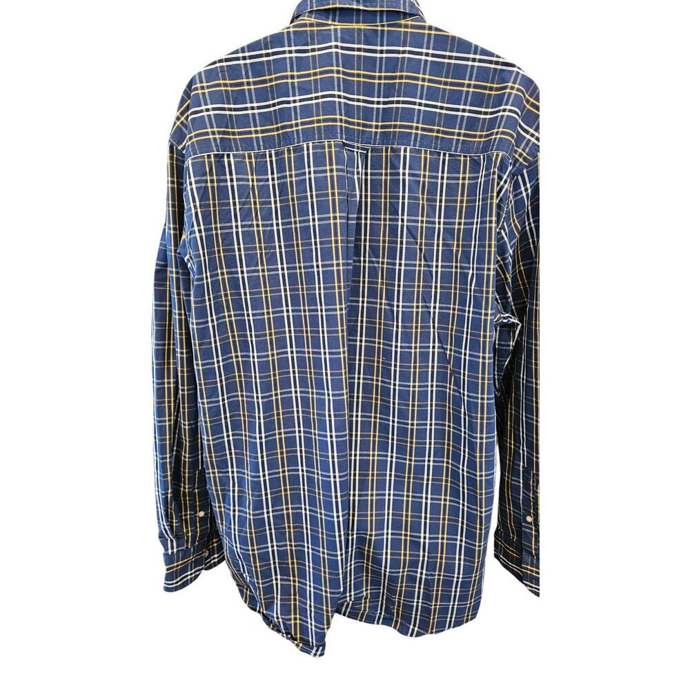 NWT 2XLT 2XL TALL Chaps Easy Care no iron long sleeve plaid button up casual - Picture 2 of 7
